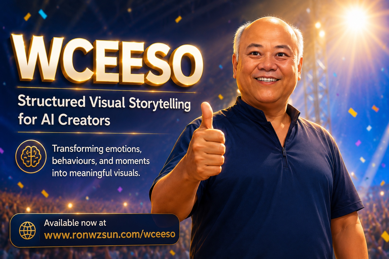 Ronnie Toon presenting WCEESO as a structured visual storytelling framework